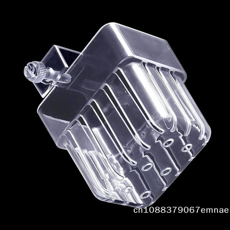Aquarium Planted Set Up - Wall-Mounted Transparent Hydroponic Plant Holder Fish