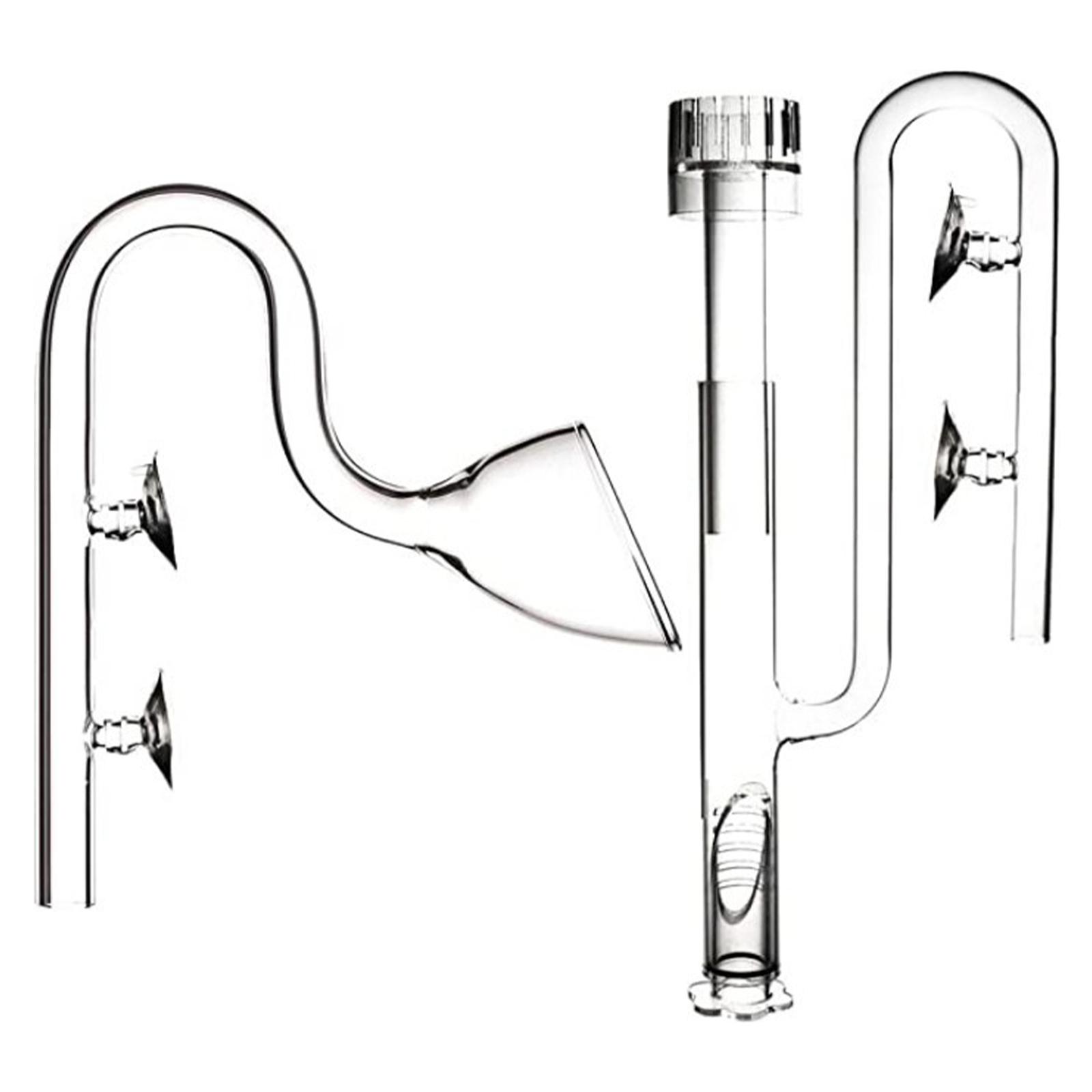 Aquarium Planted Tank Filter - Aquarium Glass Lily Pipe Inflow Outflow
