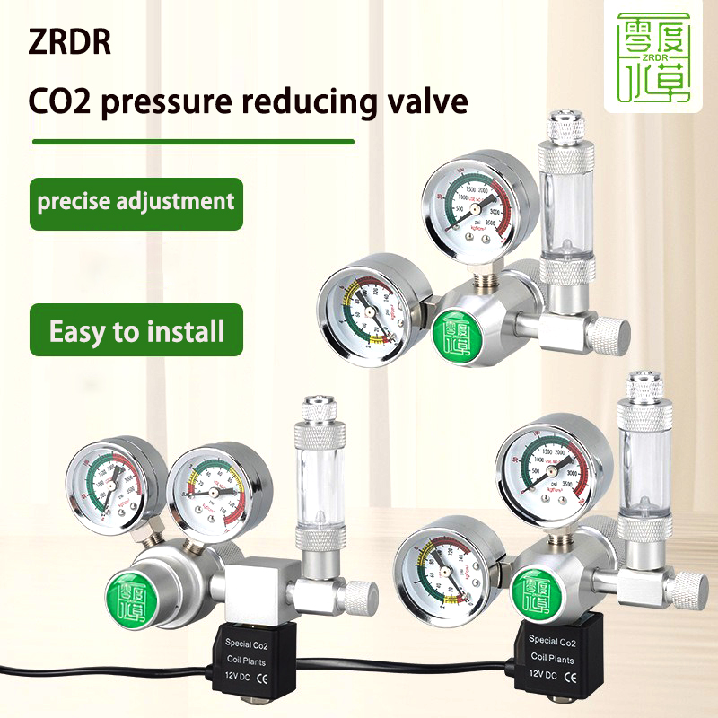 Co2 Regulator Dual Stage - DIY Aquarium CO2 Regulator Magnetic Solenoid