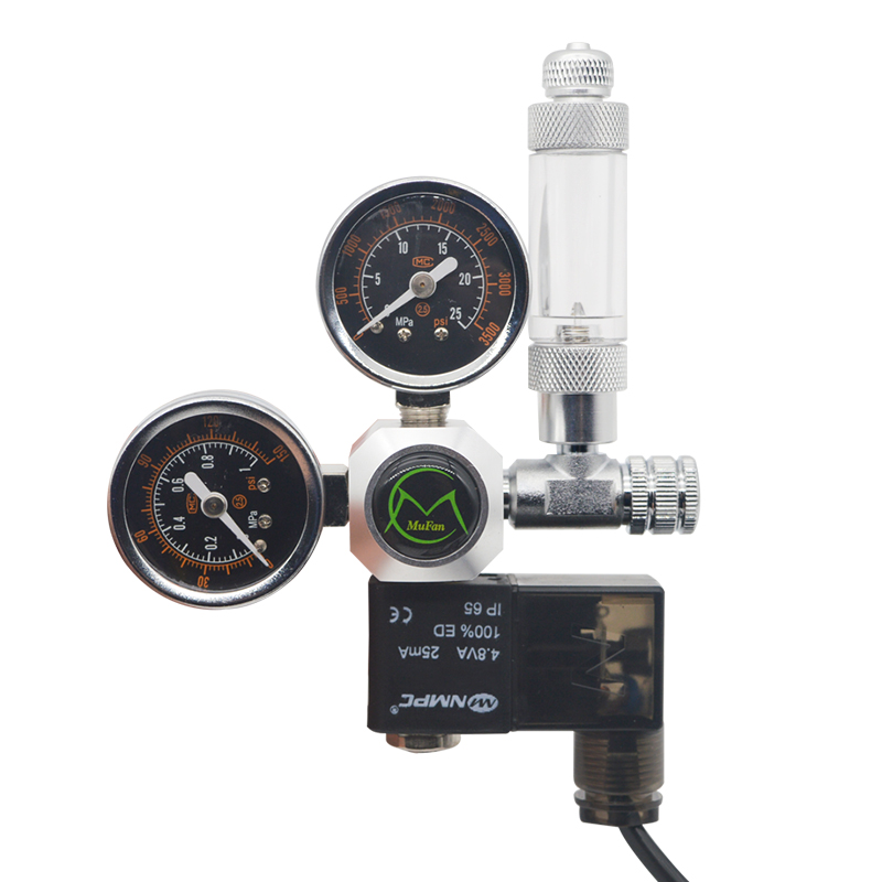 Co2 Regulator Dual Stage - Aquarium CO2 Regulator Magnetic Solenoid Check