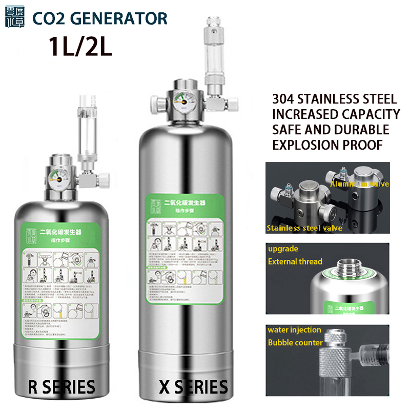 Co2 Regulator Dual Stage - Fish tank DIY CO2 generator Aquarium
