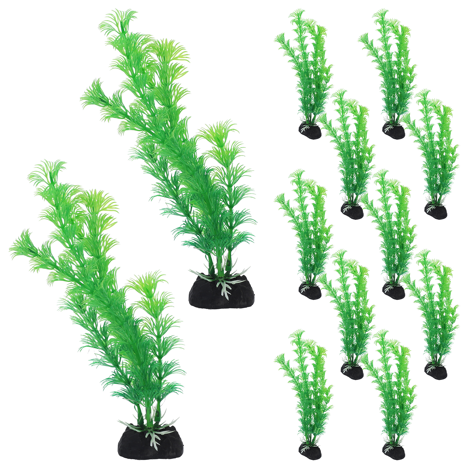 12pcs Plastic Aquarium Plants  - Planted Aquarium Models のレビューと価格