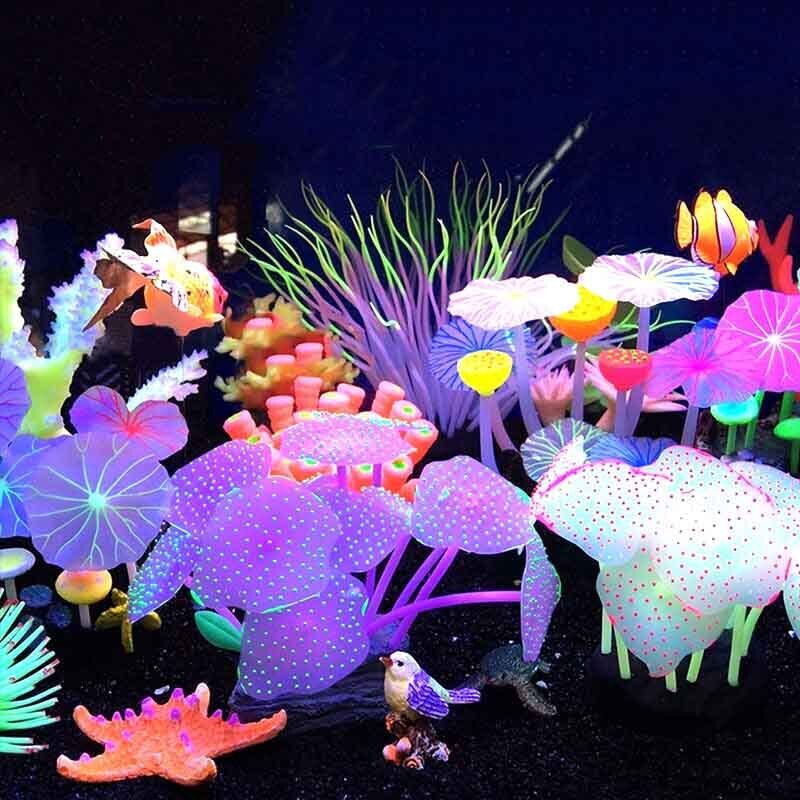 Silicone Glowing Landscape Art - Aquarium Planted Substrate のレビューと価格
