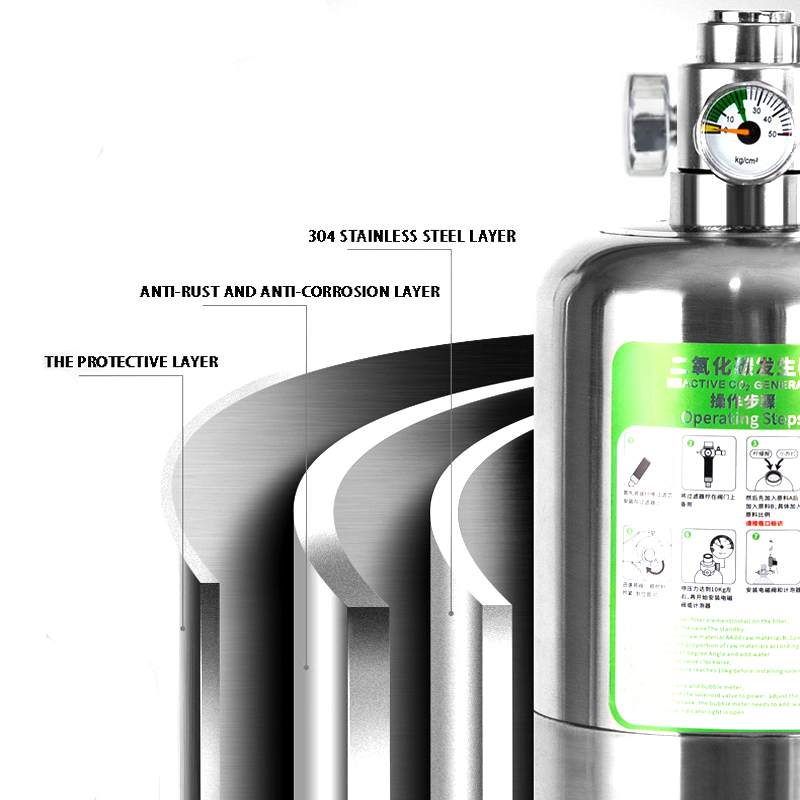 ZRDR Aquarium CO2 Generator Du - Co2 Regulator Dual Stage のレビューと価格
