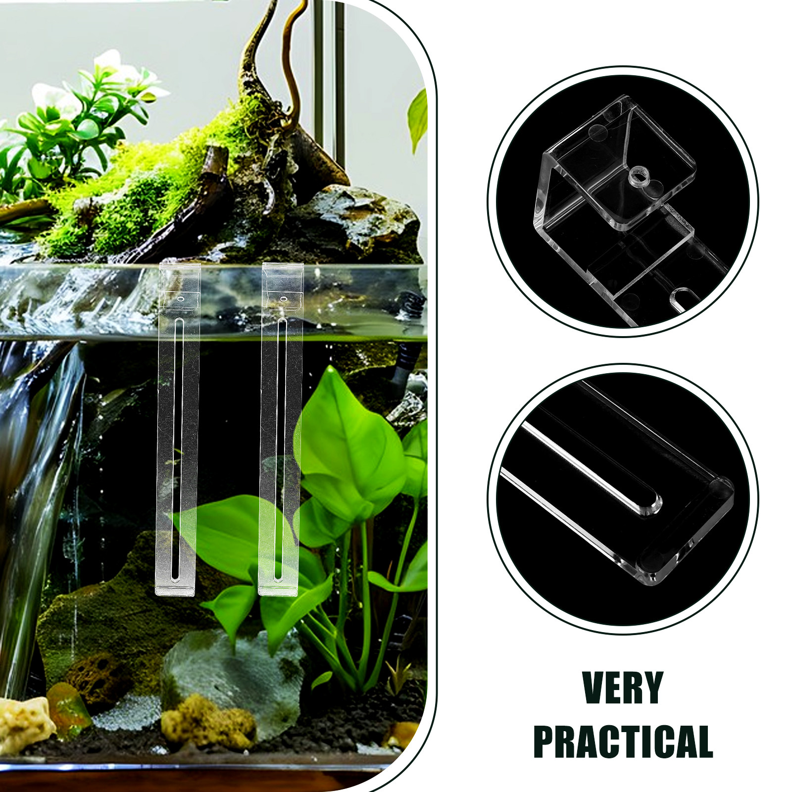 2Pcs Lightweight Sturdy Plasti - Aquarium Planted Set Up のレビューと価格