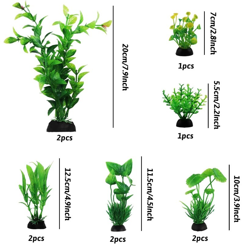 10Pcs/set Artificial Aquarium  - Aquarium Plant Vine のレビューと価格