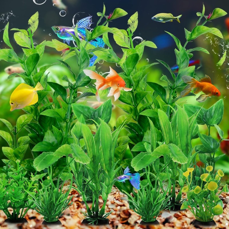 10Pcs/set Artificial Aquarium  - Aquarium Plant Vine のレビューと価格