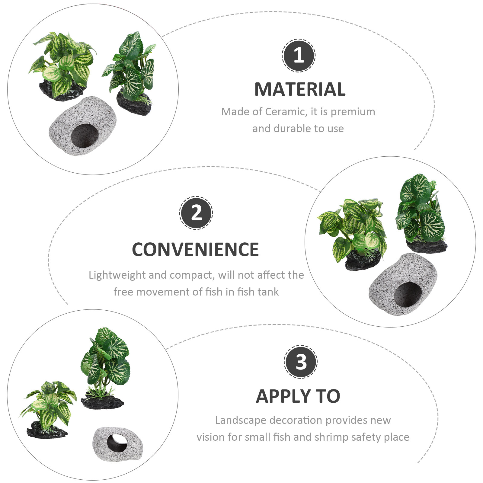 1Set Delicate Simulated Aquari - Planted Aquarium Models のレビューと価格