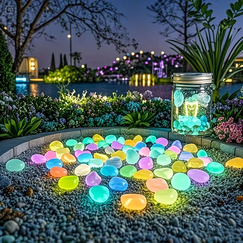 300PCS Luminous Pebble Set,0.9 - Aquarium Plants のレビューと価格