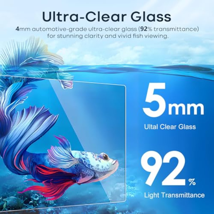 Glass Fish Tank Open-Back Lid  - Planted Aquarium For Betta のレビューと価格