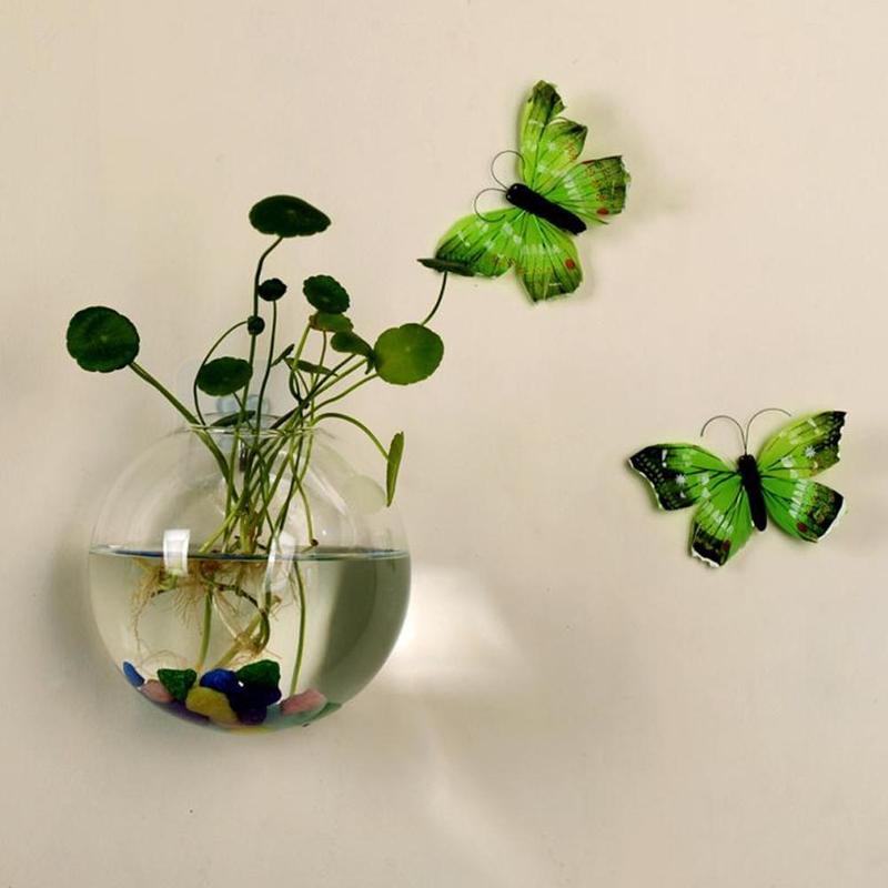 Creative Wall Mounted Glass Va - Aquarium Plant Vine のレビューと価格