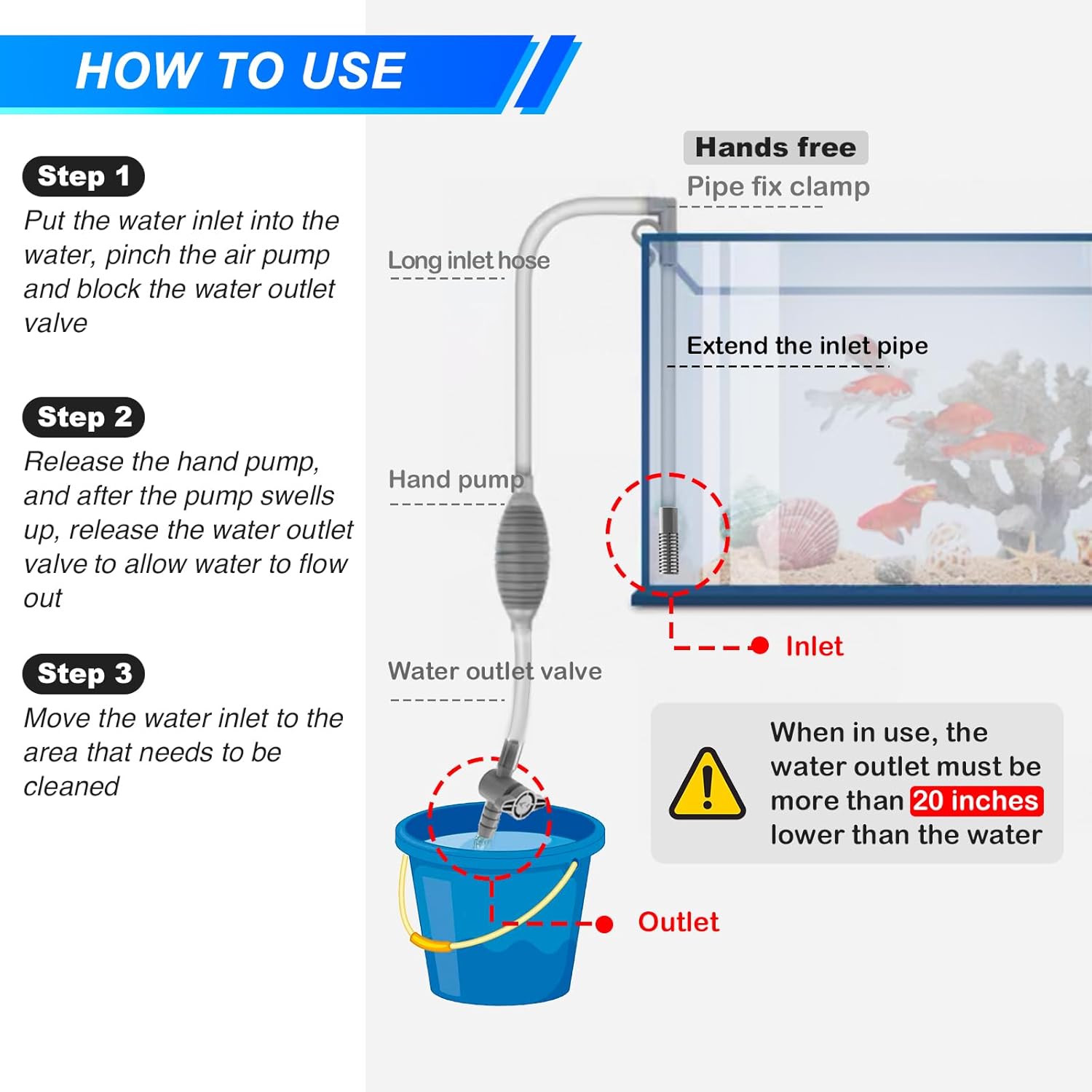 Large Fish Tank Aquarium Sipho - Planted Aquarium Products のレビューと価格
