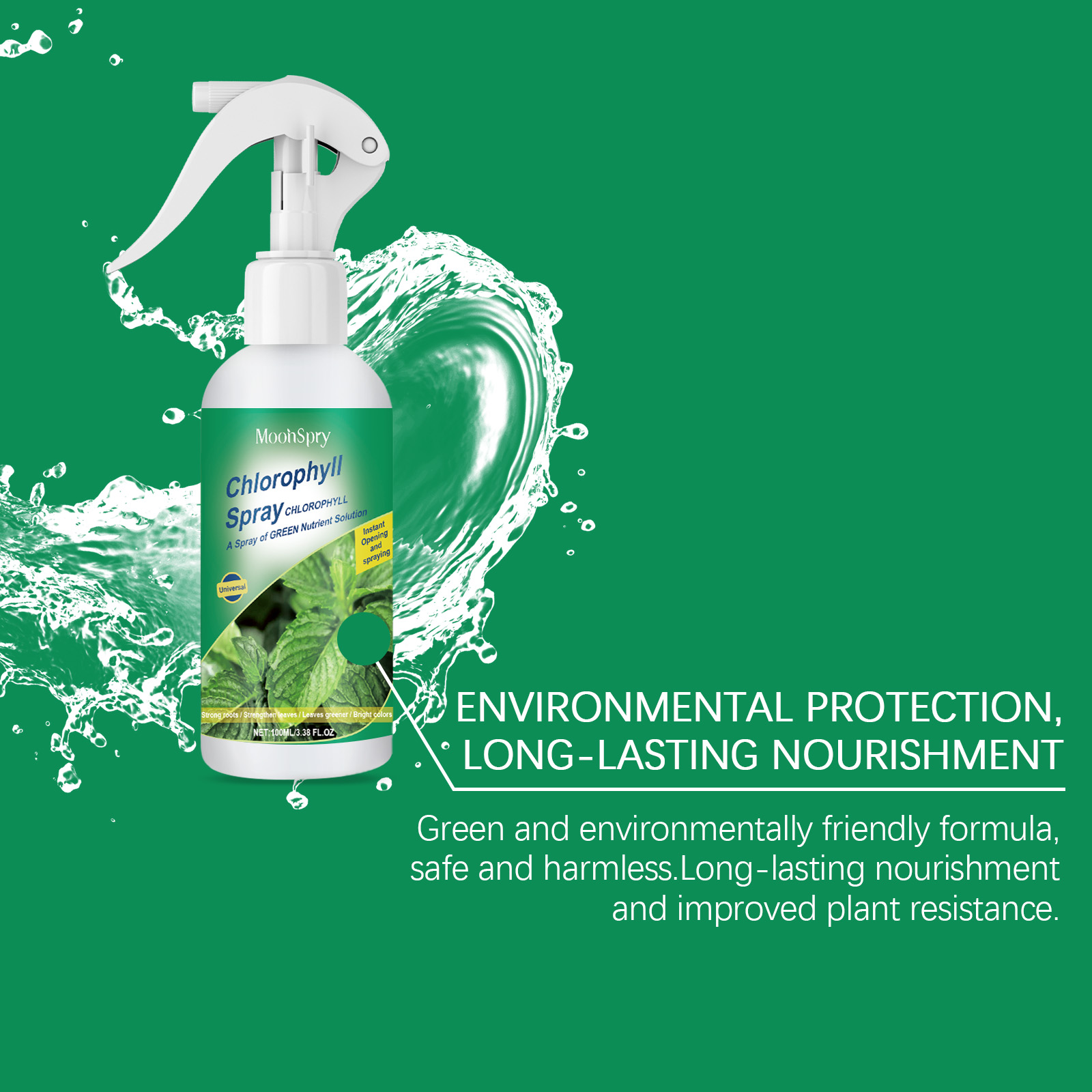 Moonspry Plant Chlorophyll Fol - Liquid Fertilizer All In のレビューと価格