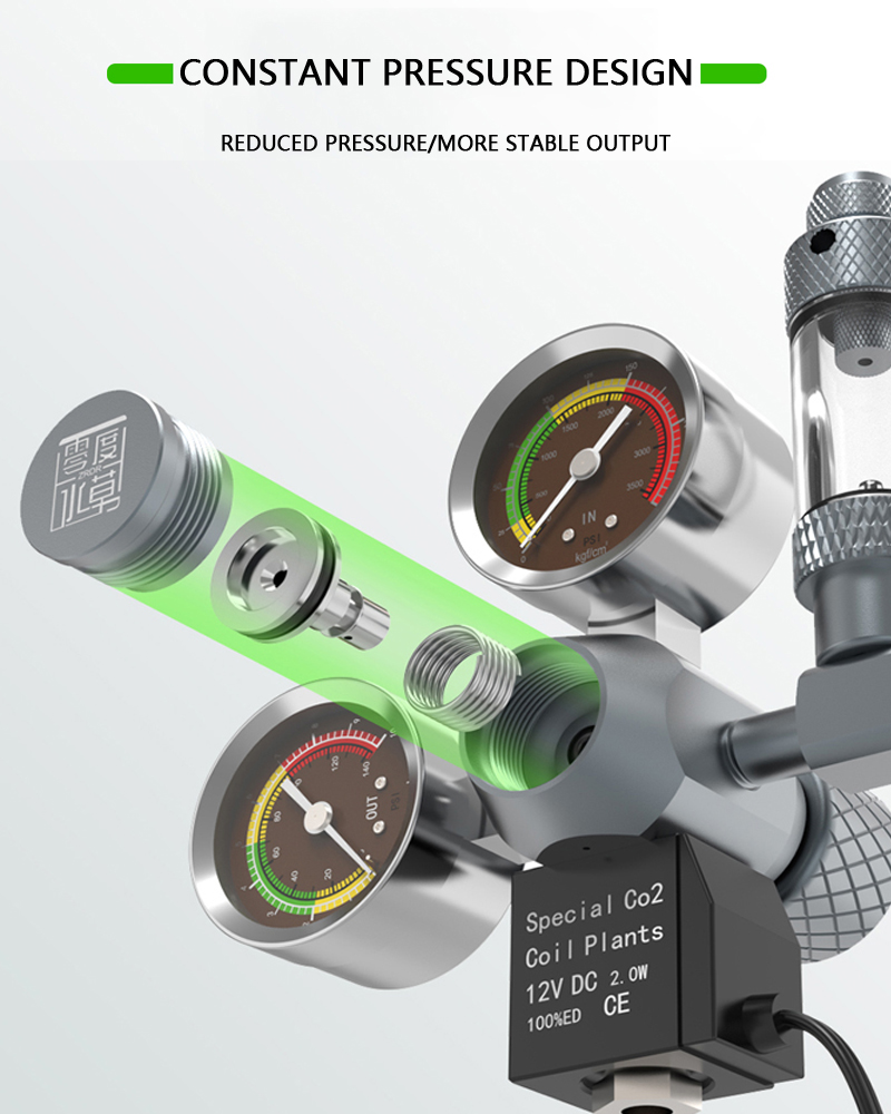 ZRDR Aquarium CO2 Regulator El - Co2 Regulator Dual Stage のレビューと価格