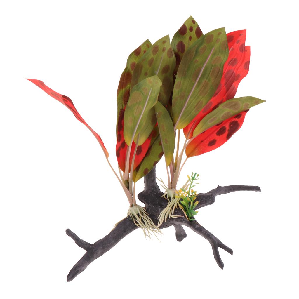 Reptile Terrarium Plant Artifi - Aquarium Plant Vine のレビューと価格