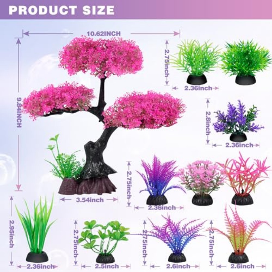 Aquarium Artificial Plastic Pl - Planted Aquarium For Betta のレビューと価格