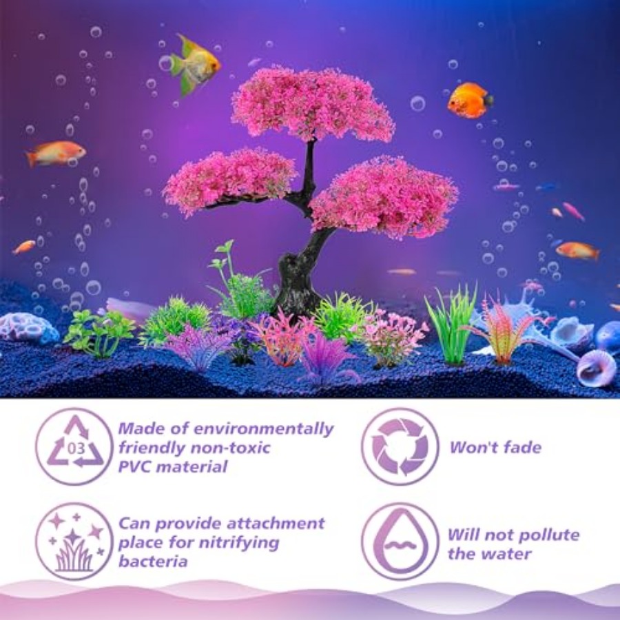 Aquarium Artificial Plastic Pl - Planted Aquarium For Betta のレビューと価格