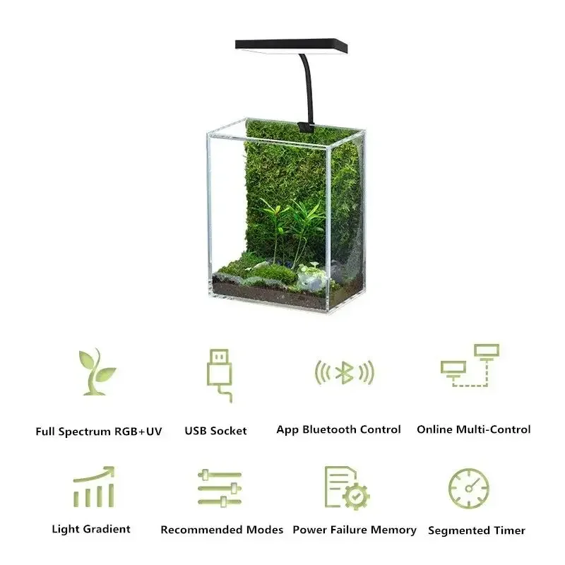 WEEK AQUA Mini 9 Pro USB Nano  - Planted Aquarium Pendant Light のレビューと価格