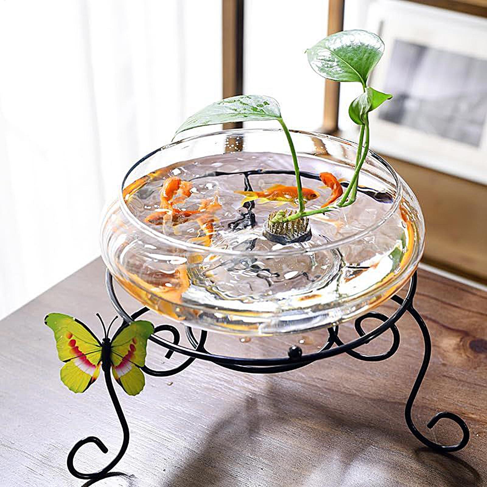 Fish Glass Bowl Glass Large Hy - Aquarium Plants のレビューと価格