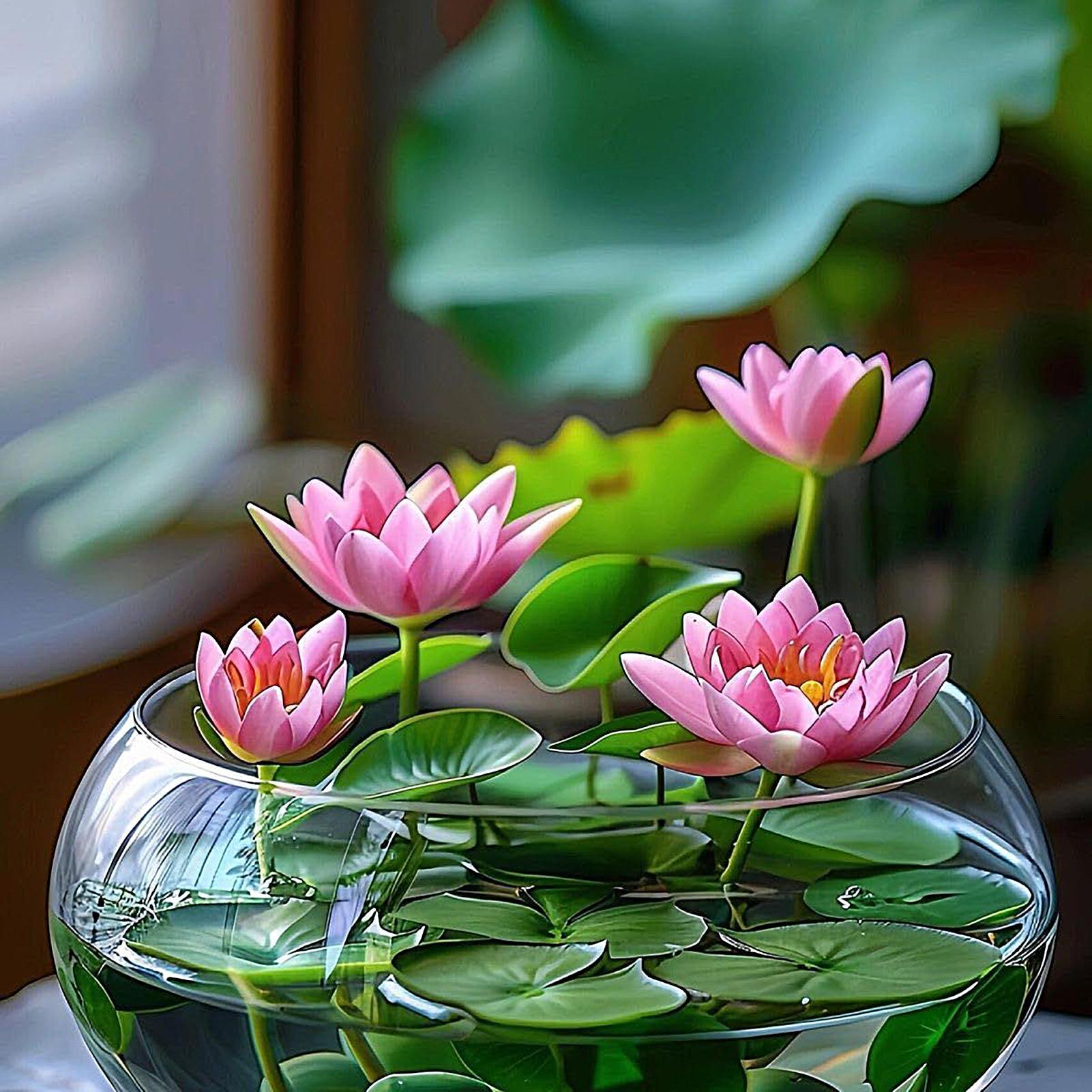 Fish Glass Bowl Glass Large Hy - Aquarium Plants のレビューと価格