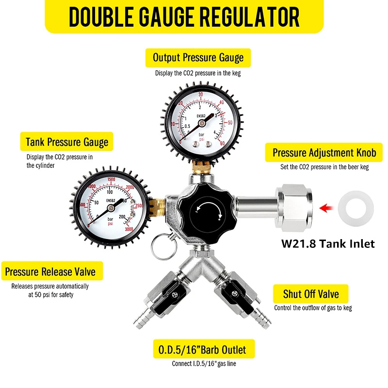 Dual-Faucet Beer Tower,Craft B - Co2 Regulator Dual Stage のレビューと価格