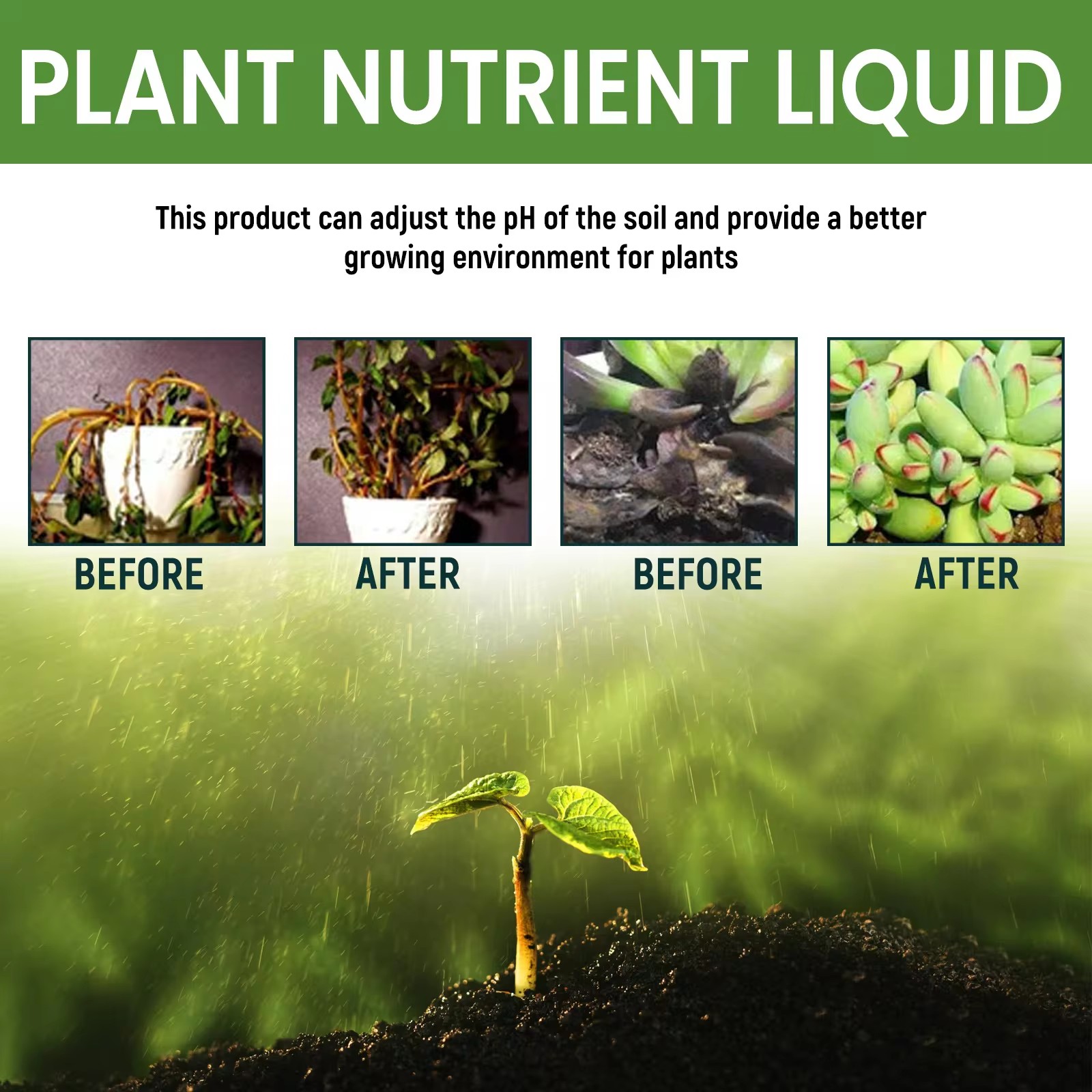 MOONSPRY 100ml Organic Potted  - Liquid Fertilizer All In のレビューと価格