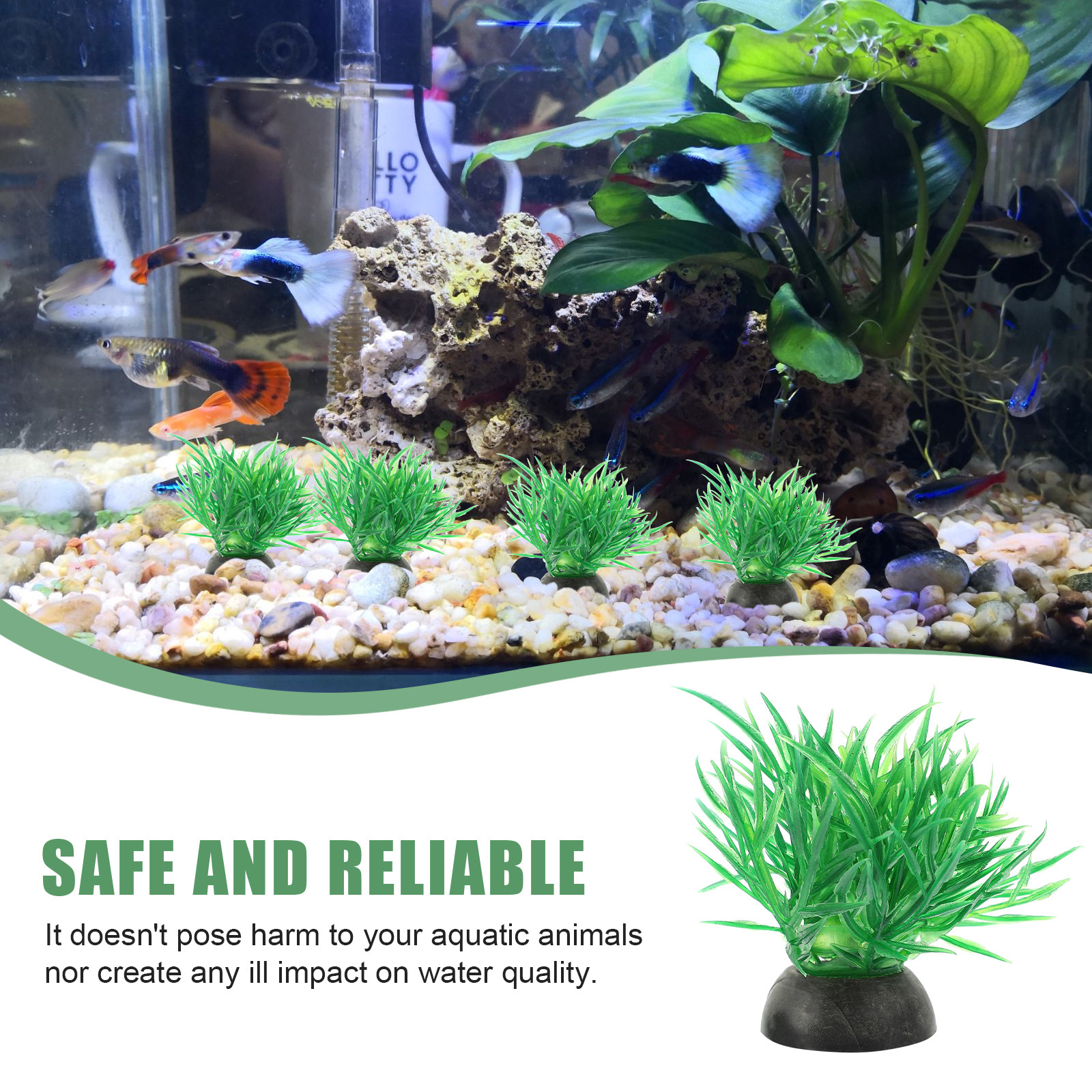 20Pcs Tall Plastic Aquarium Pl - Planted Aquarium Models のレビューと価格
