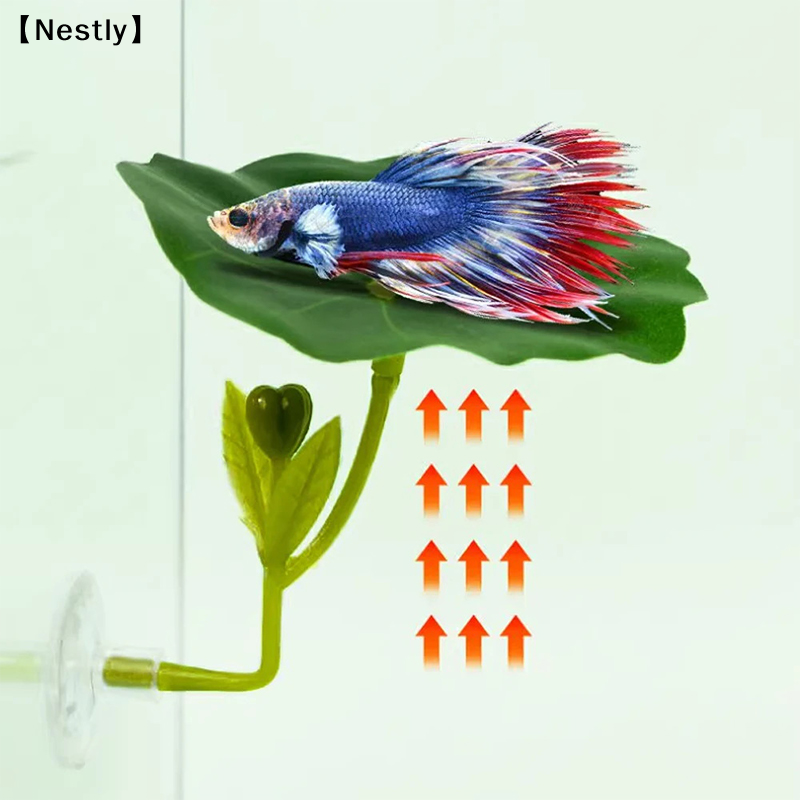 1Pc Green Leaf Hammock For Bet - Planted Aquarium For Betta のレビューと価格