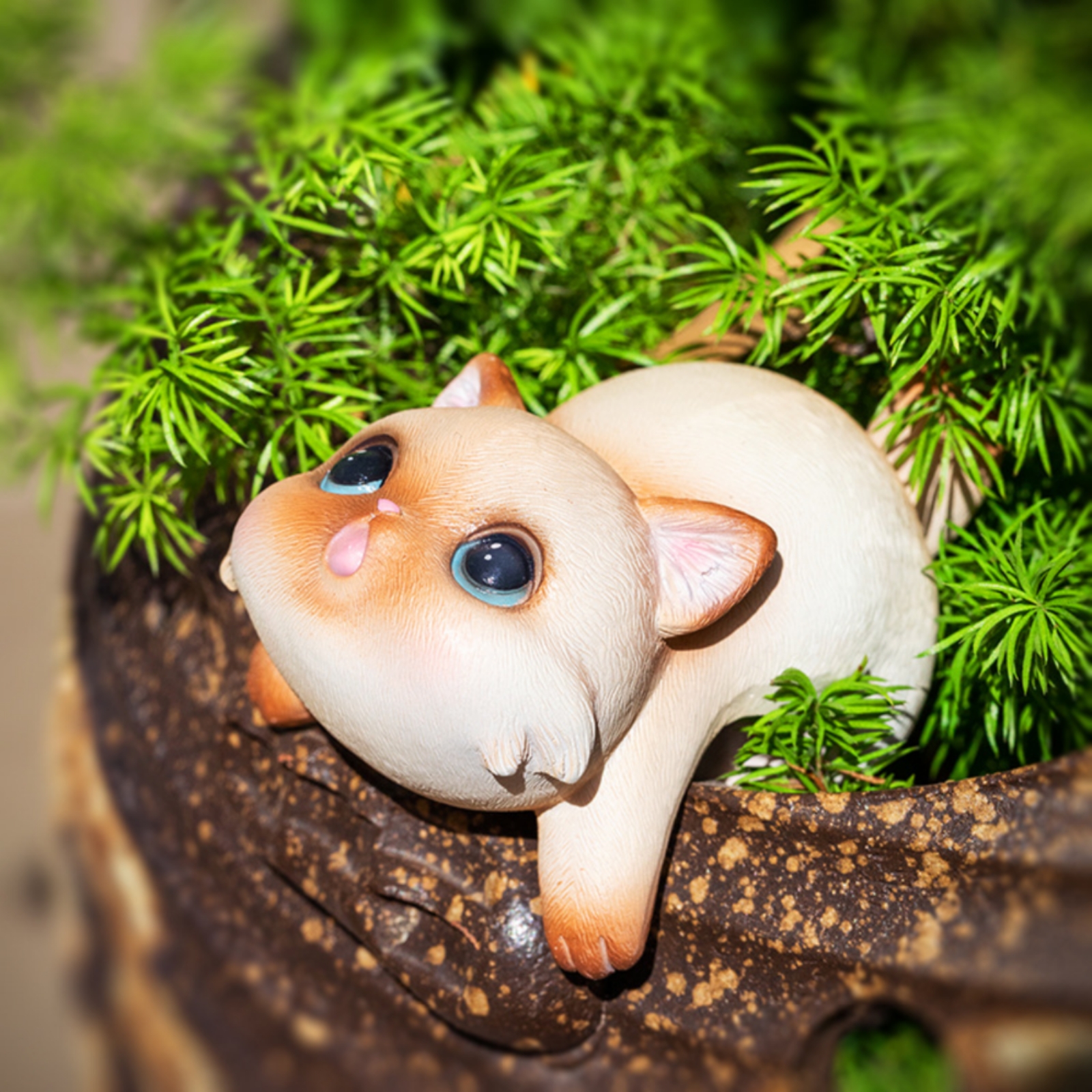 Hanging Cat Figurine Resin Cat - Planted Aquarium Models のレビューと価格
