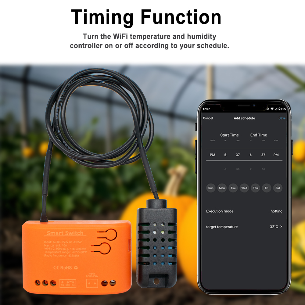 Tuya WiFi Temperature Humidity - Aquarium Plants のレビューと価格