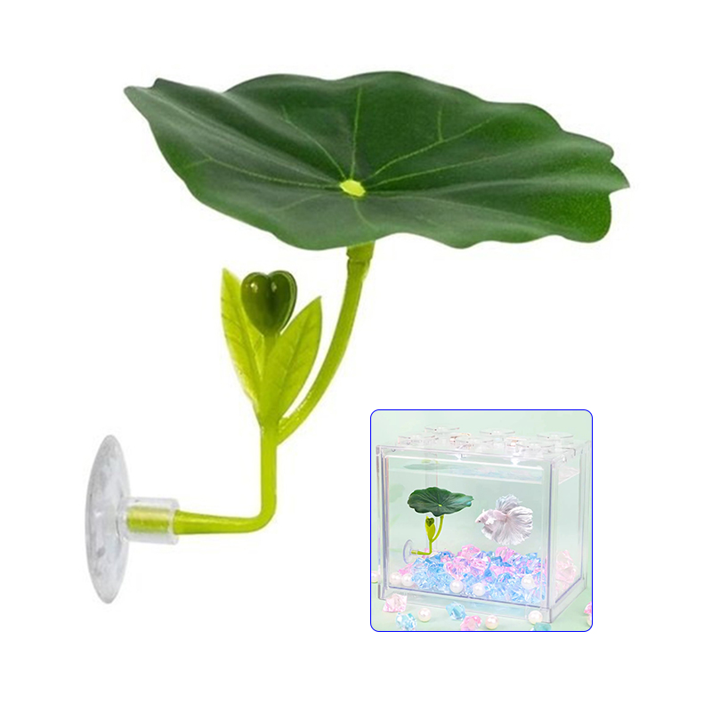 1Pc Green Leaf Hammock For Bet - Planted Aquarium For Betta のレビューと価格