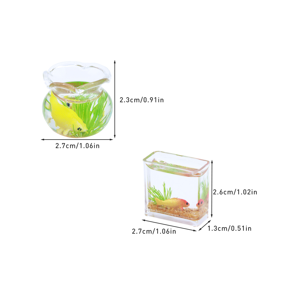 1Pc 1:12 Mini DollHouse Simula - Planted Aquarium Models のレビューと価格