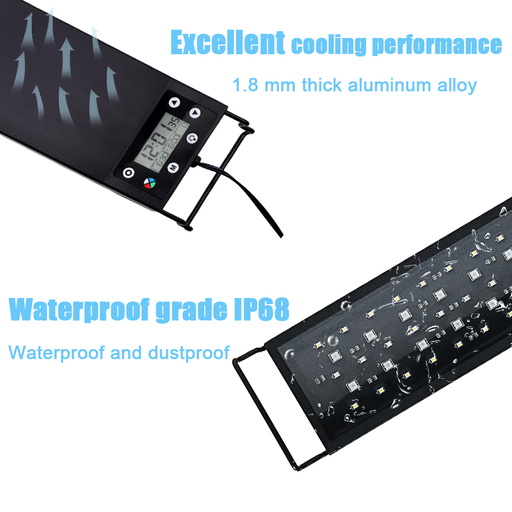 30-60cm Fish Tank 24/7 Full Sp - Planted Aquarium Pendant Light のレビューと価格