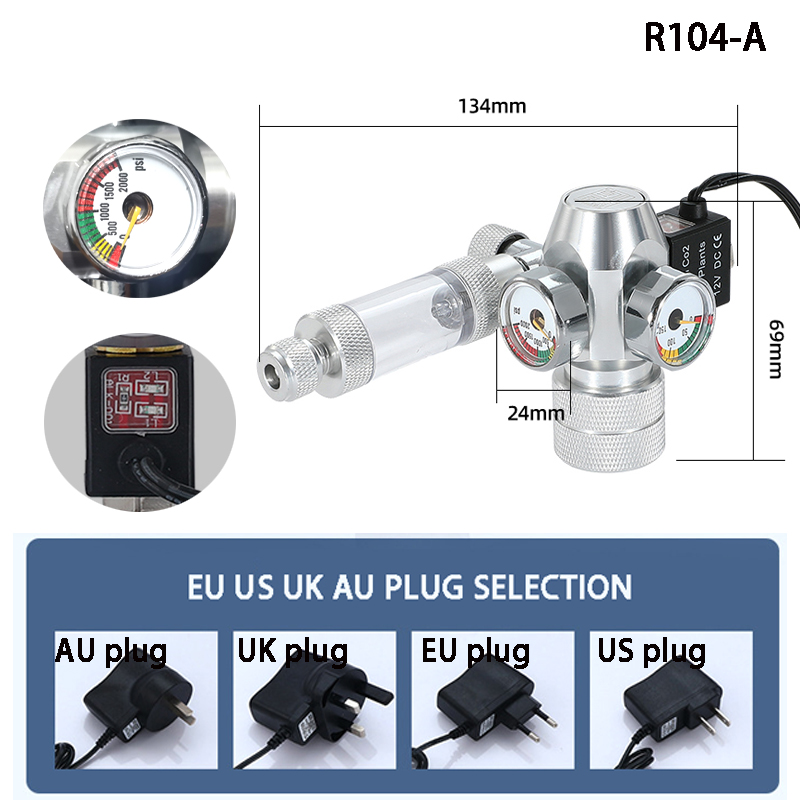 New DIY Aquarium CO2 Regulator - Co2 Regulator Dual Stage のレビューと価格