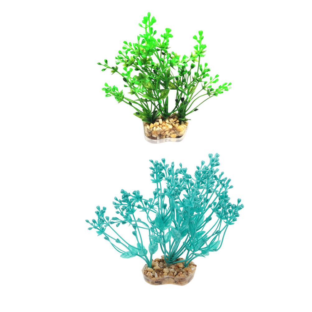 2Pcs Realistic Plastic Aquariu - Planted Aquarium For Betta のレビューと価格