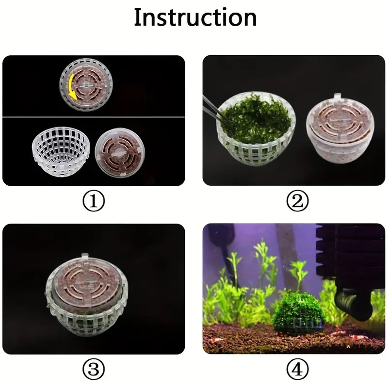 2pc Aquarium Moss Ball Holder, - Planted Aquarium Models のレビューと価格