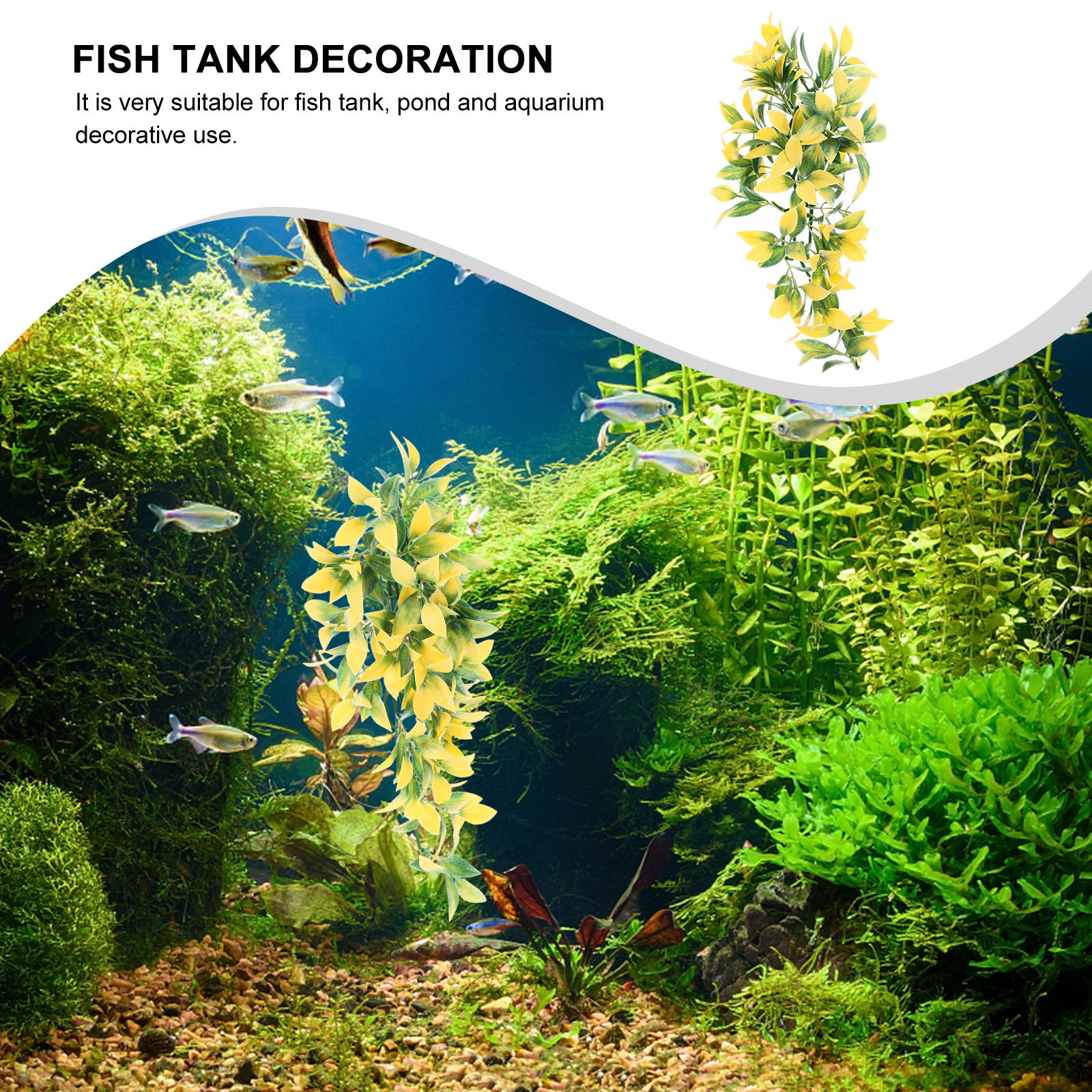 Simulated Vines Decor Artifici - Aquarium Plant Vine のレビューと価格