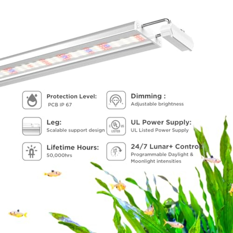 Aquarium LED Light for planted - Aquarium Plants のレビューと価格